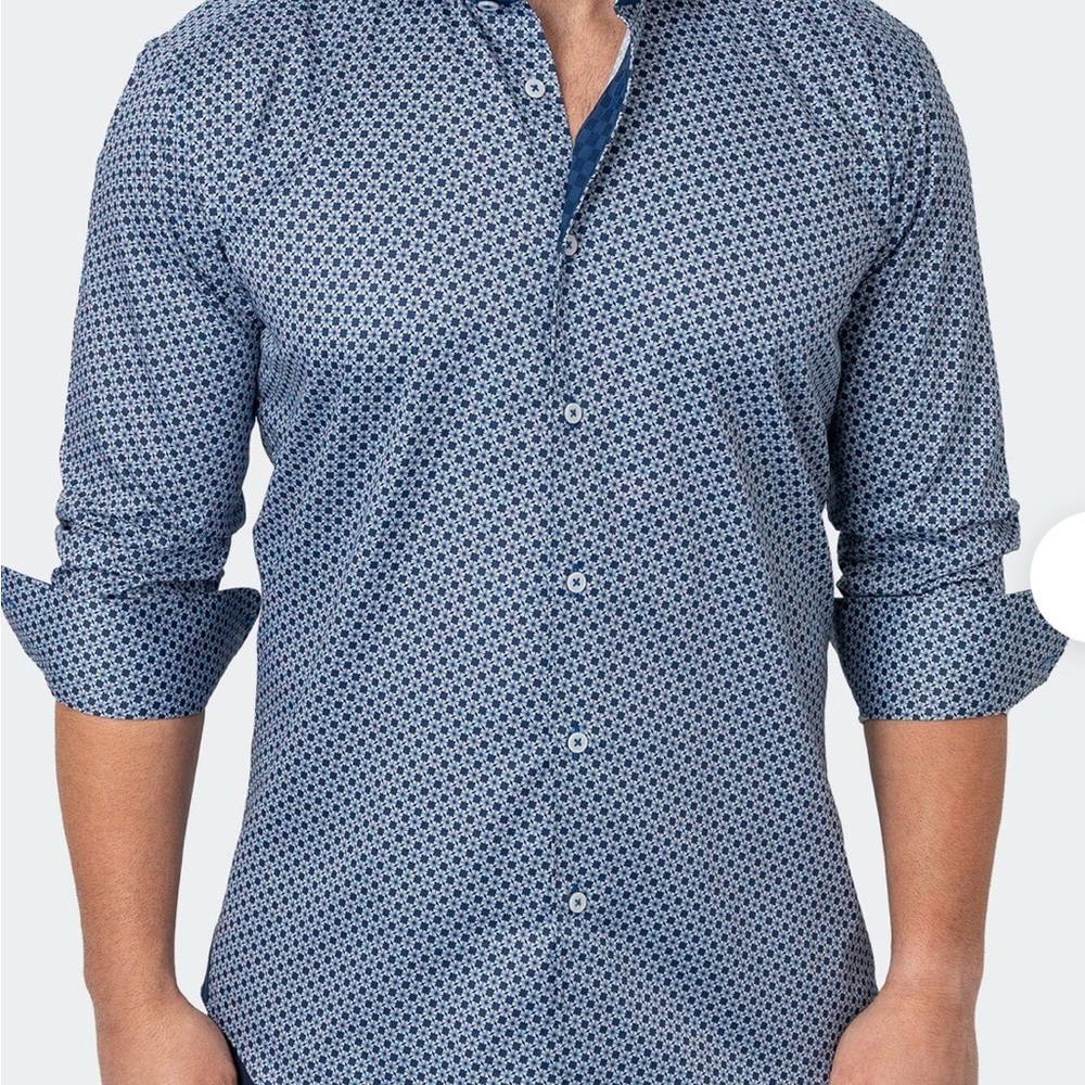 EINS STRETCHFLOWERS BLUE